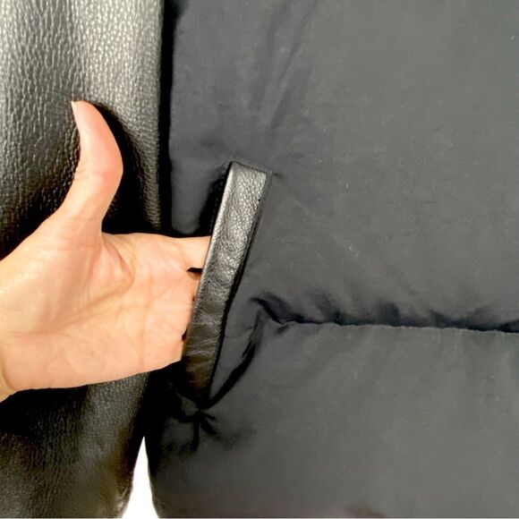 Nike Mens NSW Sportswear Destroyer Varsity Bomber Jacket Leather/Nylon Down XL - Picture 12 of 16